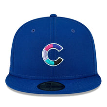 Load image into Gallery viewer, 59Fifty Chicago Cubs Polar Lights 2016 World Series Royal - Purple UV
