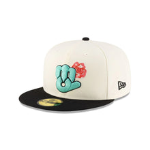 Load image into Gallery viewer, 59Fifty LMB x NEWERAMX Diablos del Mexico 2T Roses Chrome/Black - Mint UV
