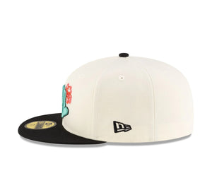 59Fifty LMB x NEWERAMX Diablos del Mexico 2T Roses Chrome/Black - Mint UV
