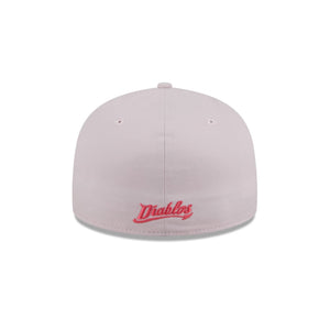 59Fifty LMB x NEWERAMX Diablos del Mexico Wordmark Pink - Coral UV