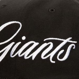 Just Don x MLB San Francisco Giants Lux Script Snapback Hat - Black/Satin Green UV