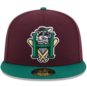 59Fifty On Field MiLB Theme Night Hudson Valley Renegades Dark Red/Green - Grey UV