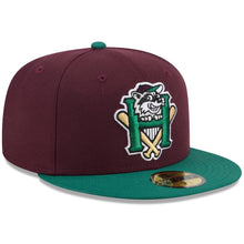 Load image into Gallery viewer, 59Fifty On Field MiLB Theme Night Hudson Valley Renegades Dark Red/Green - Grey UV
