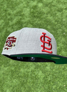 59Fifty St. Louis Cardinals 2001 "ROTY" Jackie Robinson Award 2-Tone Heather Grey/Navy - Green UV