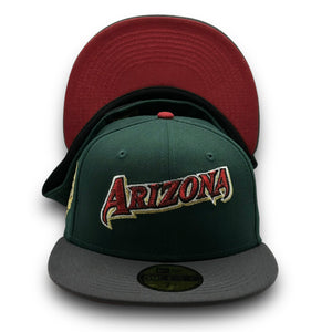 59Fifty Arizona Diamondbacks 25th Anniversary 2-Tone Dk Green/Graphite - Red UV - by @Chicago8and9