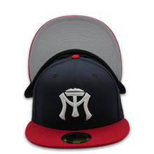 Load image into Gallery viewer, 59Fifty Sultanes de Monterrey Liga Mexicana 2-Tone Navy/Scarlet - Grey UV
