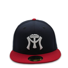 Load image into Gallery viewer, 59Fifty Sultanes de Monterrey Liga Mexicana 2-Tone Navy/Scarlet - Grey UV
