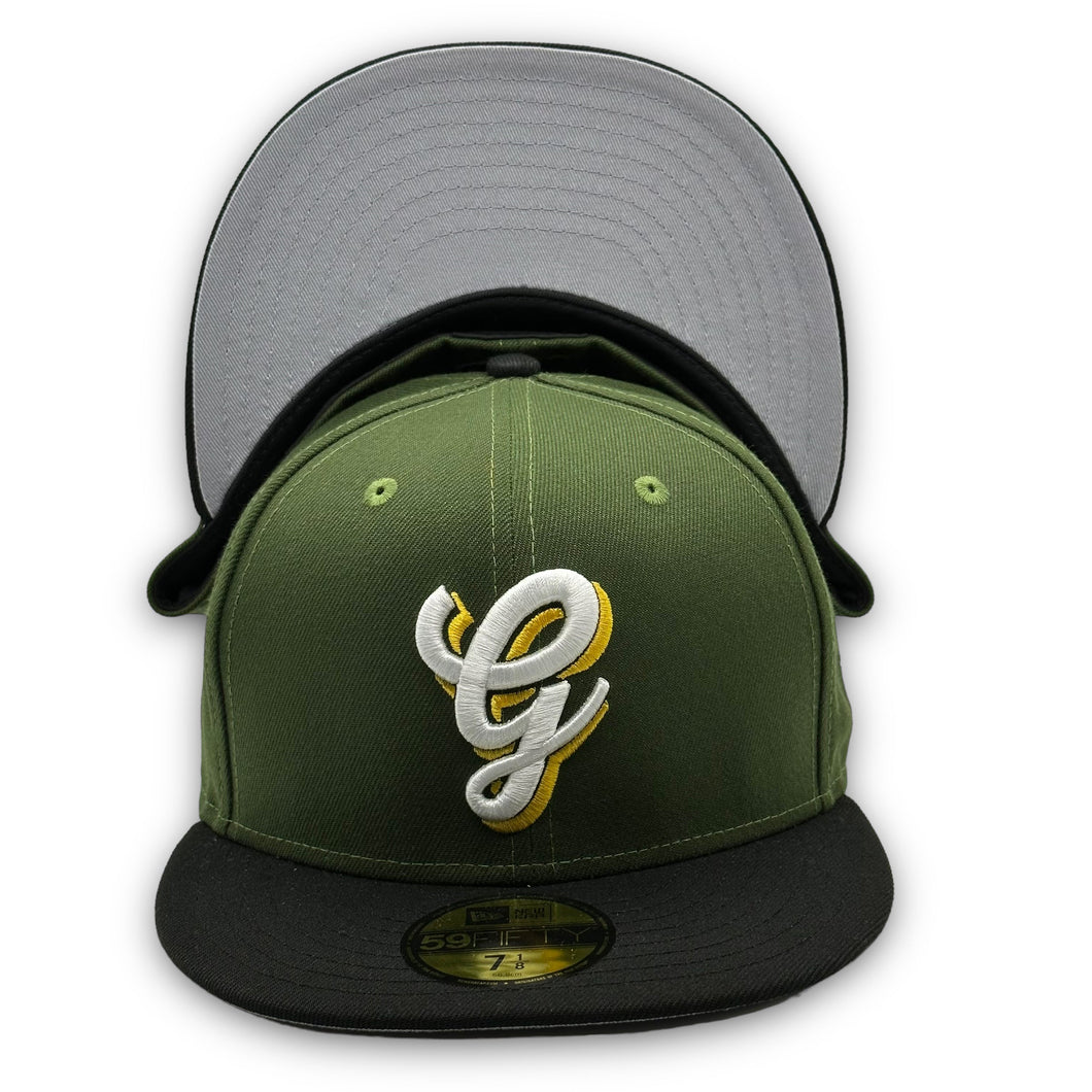 59Fifty Generales de Durango Liga Mexicana de Beisbol 2-Tone Rifle Green/Black - Grey UV