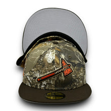 Load image into Gallery viewer, 59Fifty Atlanta Braves 150th Anniversary Real Tree by @humble.hatter - Grey UV
