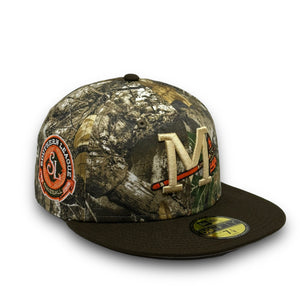 59Fifty MiLB Mississippi Braves Southern League Real Tree - Grey UV