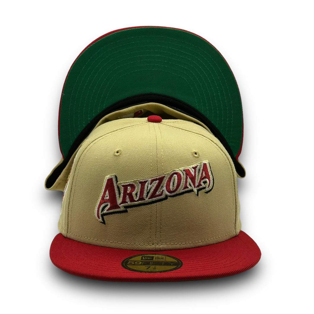 59Fifty Arizona Diamondbacks Inaugural Season 2-Tone Vegas Gold/Red - Green UV - by @Chicago8and9