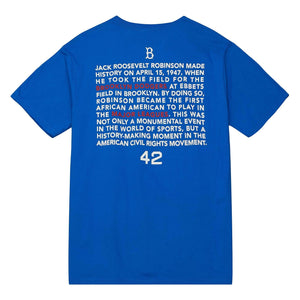 Mitchell & Ness Brooklyn Dodgers Jackie Robinson T-Shirt - Blue