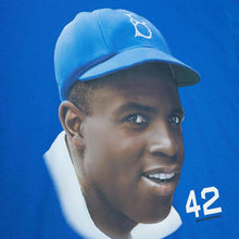 Load image into Gallery viewer, Mitchell &amp; Ness Brooklyn Dodgers Jackie Robinson T-Shirt - Blue
