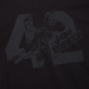 Mitchell & Ness Brooklyn Dodgers Jackie Robinson Sliding 42 T-Shirt - Black