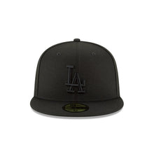 Load image into Gallery viewer, 59Fifty Los Angeles Dodgers MLB Basic Black on Black - Grey UV
