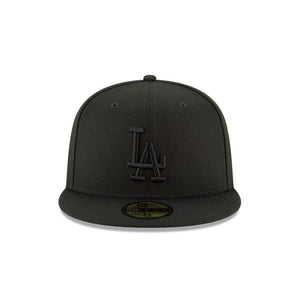 59Fifty Los Angeles Dodgers MLB Basic Black on Black - Grey UV