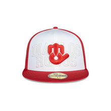 Load image into Gallery viewer, 59Fifty Diablos Rojos del Mexico Liga Mexicana de Beisbol White Front Panel - Black UV
