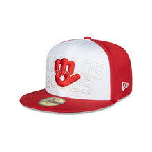 Load image into Gallery viewer, 59Fifty Diablos Rojos del Mexico Liga Mexicana de Beisbol White Front Panel - Black UV
