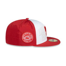 Load image into Gallery viewer, 59Fifty Diablos Rojos del Mexico Liga Mexicana de Beisbol White Front Panel - Black UV
