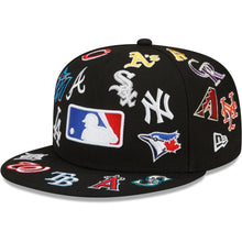 Load image into Gallery viewer, 59Fifty MLB All Over - All Teams Embroidered Black - Grey UV
