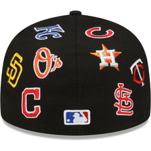 Load image into Gallery viewer, 59Fifty MLB All Over - All Teams Embroidered Black - Grey UV
