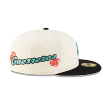 Load image into Gallery viewer, 59Fifty LMB x NEWERAMX Guerreros de Oaxaca 2T Roses Chrome/Black - Mint UV
