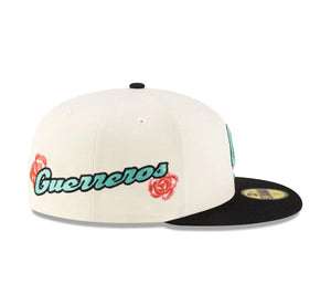 59Fifty LMB x NEWERAMX Guerreros de Oaxaca 2T Roses Chrome/Black - Mint UV
