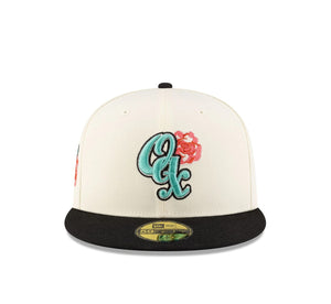 59Fifty LMB x NEWERAMX Guerreros de Oaxaca 2T Roses Chrome/Black - Mint UV