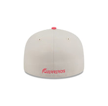 Load image into Gallery viewer, 59Fifty LMB x NEWERAMX Guerreros de Oaxaca 3T &quot;Coral&quot; Stone/Chrome/Coral - Black UV
