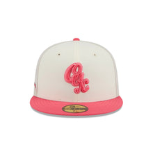 Load image into Gallery viewer, 59Fifty LMB x NEWERAMX Guerreros de Oaxaca 3T &quot;Coral&quot; Stone/Chrome/Coral - Black UV
