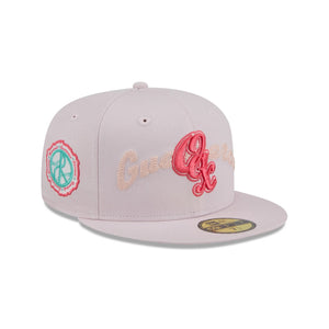 59Fifty LMB x NEWERAMX Guerreros de Oaxaca Wordmark Pink - Coral UV