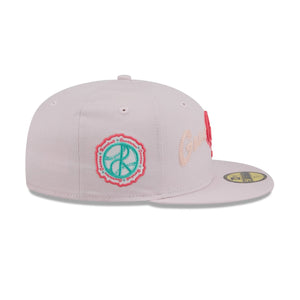 59Fifty LMB x NEWERAMX Guerreros de Oaxaca Wordmark Pink - Coral UV