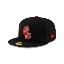 Load image into Gallery viewer, 59Fifty LMB Guerreros de Oaxaca Game Cap Away Mex Flag SP Black - Black UV
