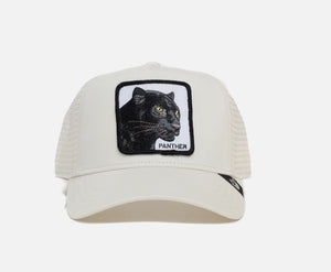 The Panther - Goorin Bros Animal Farm Adjustable Trucker Hat - White