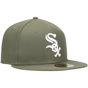 59Fifty Chicago White Sox MLB Basic New Olive/White Logo - Grey UV