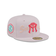 Load image into Gallery viewer, 59Fifty LMB x NEWERAMX Sultanes de Monterrey Wordmark Pink - Coral UV
