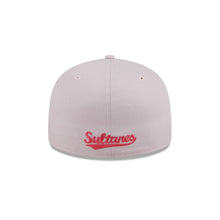 Load image into Gallery viewer, 59Fifty LMB x NEWERAMX Sultanes de Monterrey Wordmark Pink - Coral UV
