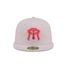 Load image into Gallery viewer, 59Fifty LMB x NEWERAMX Sultanes de Monterrey Wordmark Pink - Coral UV
