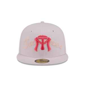 59Fifty LMB x NEWERAMX Sultanes de Monterrey Wordmark Pink - Coral UV