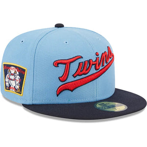 59Fifty Minnesota Twins Powder Blues 2-Tone Light Blue/Navy- Green UV