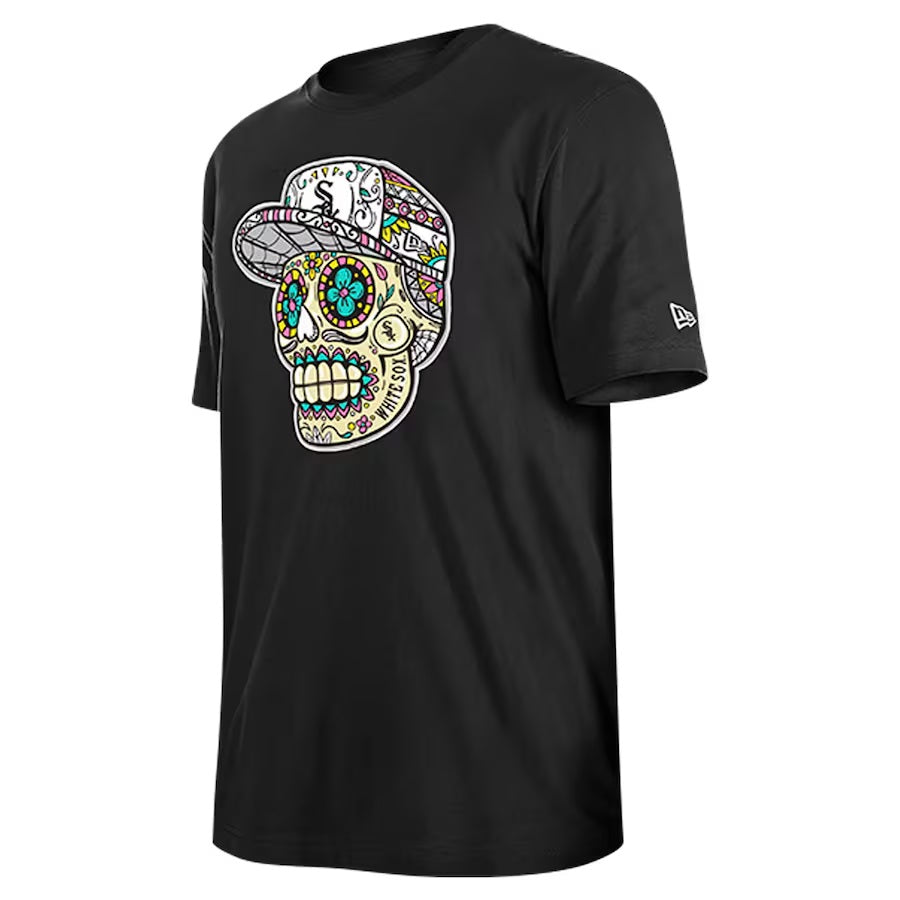 Chicago White Sox New Era Sugar Skull T-Shirt - Black