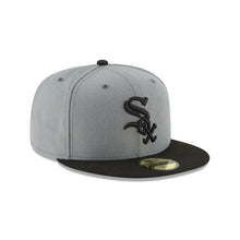 Load image into Gallery viewer, 59Fifty Chicago White Sox MLB Basic 2-Tone Gray/Black - Gray UV
