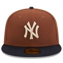 Load image into Gallery viewer, 59Fifty New York Yankees Harvest 2009 Inaugural Season 2T Brown/Navy - Gray UV
