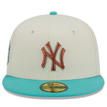 Load image into Gallery viewer, 59Fifty New York Yankees City Icon 2-Tone White/Teal - Gray UV
