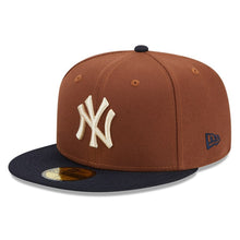 Load image into Gallery viewer, 59Fifty New York Yankees Harvest 2009 Inaugural Season 2T Brown/Navy - Gray UV
