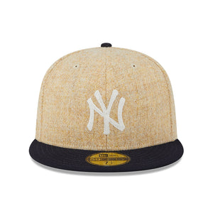 59Fifty New York Yankees Harris Tweed Beige/Navy - Grey UV
