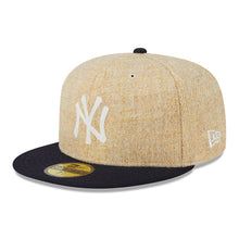 Load image into Gallery viewer, 59Fifty New York Yankees Harris Tweed Beige/Navy - Grey UV
