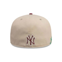 Load image into Gallery viewer, 59Fifty New Era New York Yankees MLB City Element Chile Tan/Dark Red Fitted Hat - Green UV
