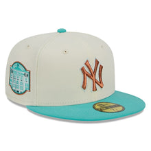 Load image into Gallery viewer, 59Fifty New York Yankees City Icon 2-Tone White/Teal - Gray UV
