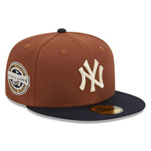 Load image into Gallery viewer, 59Fifty New York Yankees Harvest 2009 Inaugural Season 2T Brown/Navy - Gray UV
